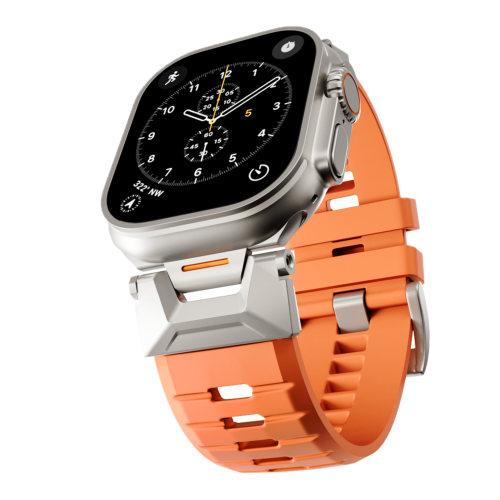 Epico FKM Rubber Pro Watch Band for Apple Watch (44-49mm) - Orange