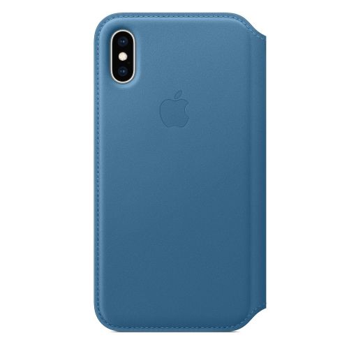 Apple iPhone XS Leather Folio Cape Cod Blue