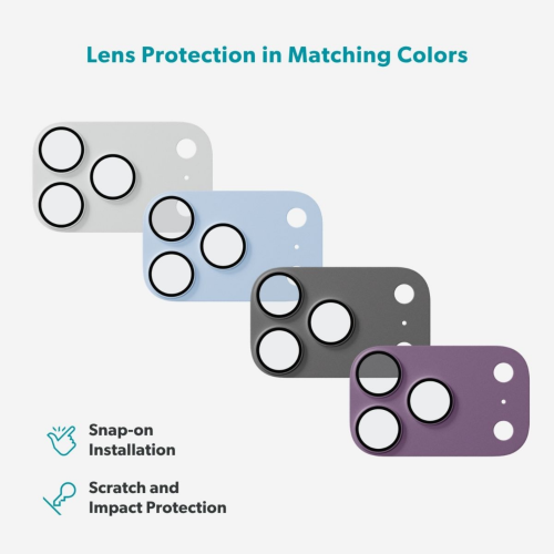 Epico Aluminium AntiReflective Lens & Island Protector for iPhone 18 Pro Max - Silver