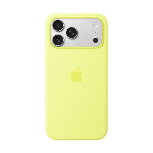 Apple iPhone 17 Pro Max Silicone Case with MagSafe - Neon Yellow