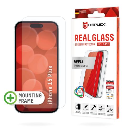 DISPLEX Real Glass + Case iPhone 15 Plus