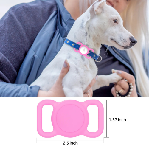 OFKOZ Collar Airtag Holder for pets - Black