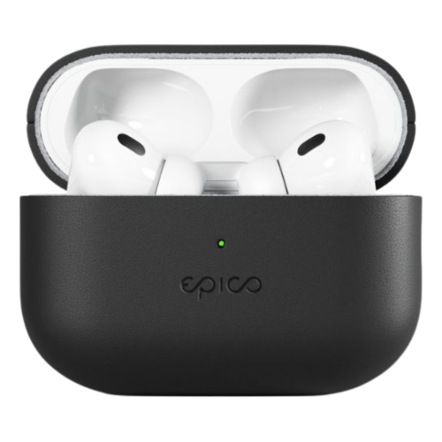 Epico Leather Cover for AirPods Pro 2 - Black