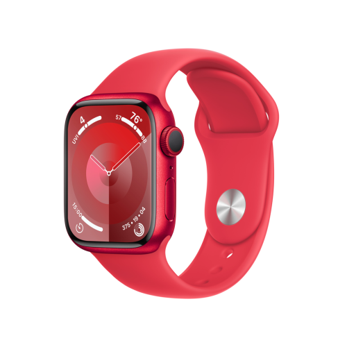DEMO Apple Watch Series 9 GPS 41mm (PRODUCT)RED Aluminium Case with (PRODUCT)RED Sport Band - S/M