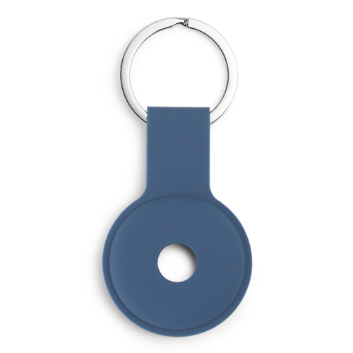 C&C AirTag Silicone Holder with Keychain - Twilight Blue