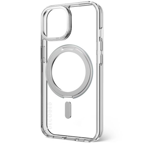 Decoded Recycled Plastic Loop Stand Back Cover for iPhone 15 Plus - Silver
