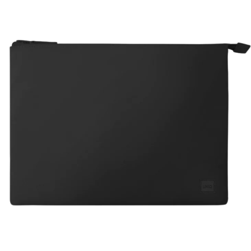 UNIQ Lyon Snug-fit Protective RPET Fabric Laptop Sleeve (Up to 14”) - Midnight Black