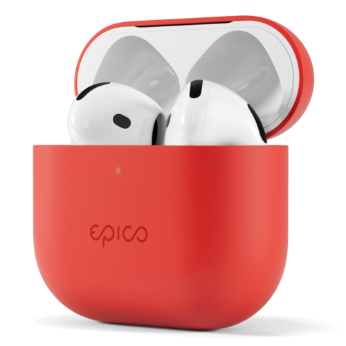 Epico Silicone Cover for Airpods 4 - Red