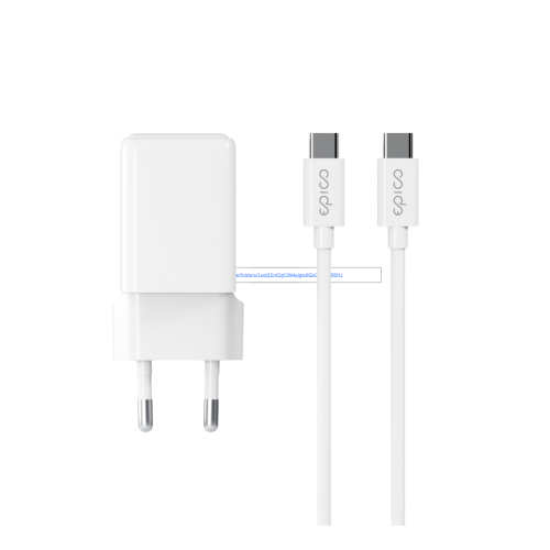 C&C 35W GaN Wall Charger + USB-C Cable (1.2m) - White