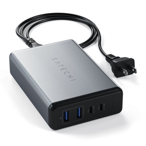 Satechi Dual USB-C/USB 108W PD Travel Charger Space Grey