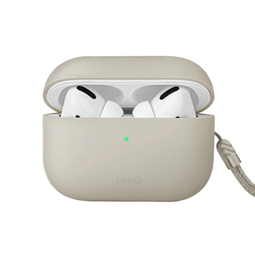 UNIQ Lino Hybrid Liquid Silicon AirPods Pro 2nd Gen (2022) Case - Beige