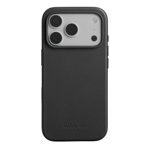 Woolnut Leather Case for iPhone 17 Pro - Black