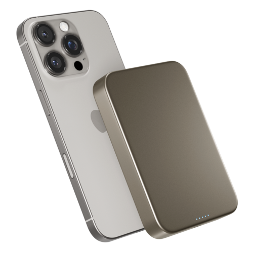 Epico Qi2 Aluminium Mag+ Power Bank 10 000 mAh - Titanium