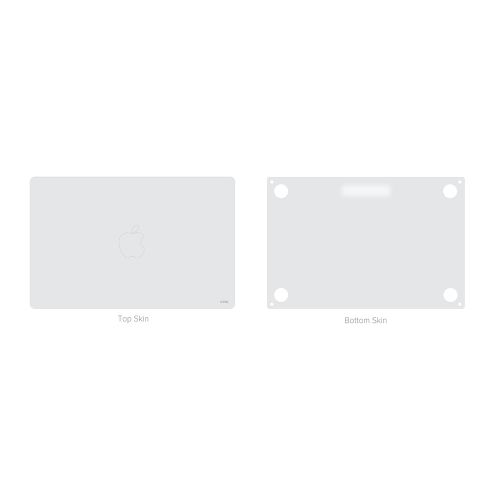 JCPAL Protective Skin for MacBook Air 13 (M2-M4) - Silver