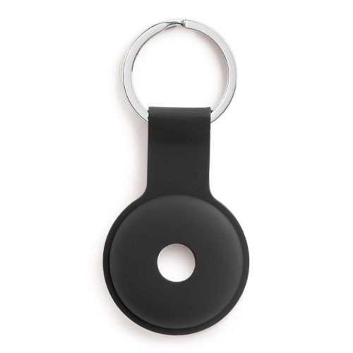 C&C AirTag Silicone Holder with Keychain - Black