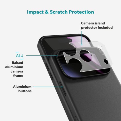 Epico Leather Pro Mag+ Case iPhone 18 Pro Max/17 Pro Max - Black