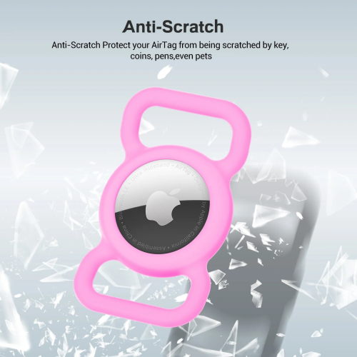OFKOZ Collar Airtag Holder for pets - Pink
