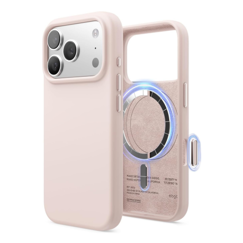 Elago Magnetic Silicone Case for iPhone 18 Pro/17 Pro - Lovely Pink