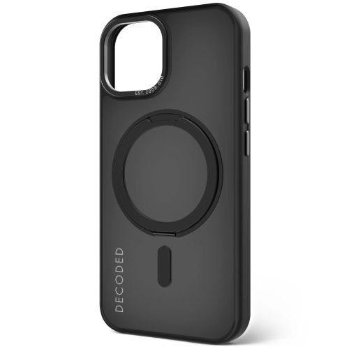 Decoded Recycled Plastic Loop Stand Back Cover for iPhone 15 - Black