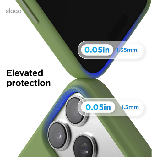 Elago Magnetic Silicone Case for iPhone 18 Pro Max/17 Pro Max - Cedar Green