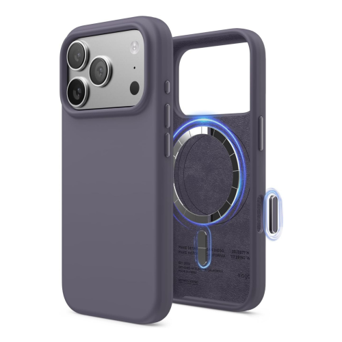 Elago Magnetic Silicone Case for iPhone 18 Pro Max/17 Pro Max - Deep Lavender