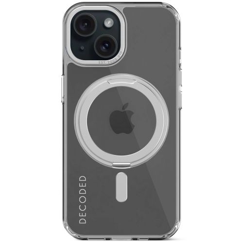Decoded Recycled Plastic Loop Stand Back Cover for iPhone 15 Plus - Silver