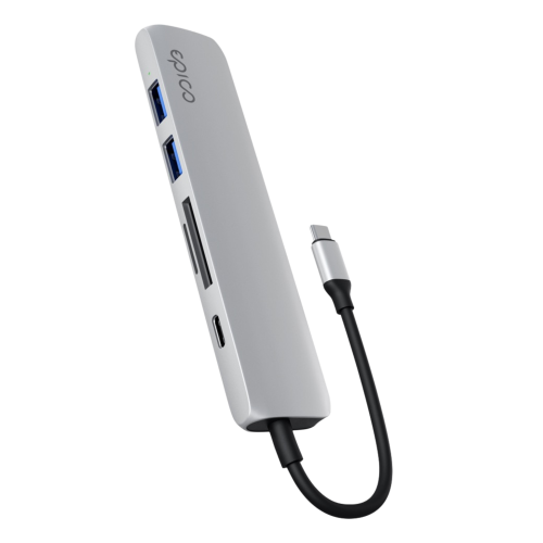 C&C 6in1 USB-C Hub 8K - Silver