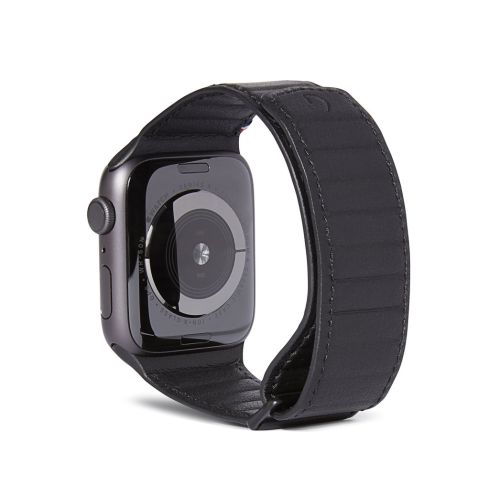 Decoded Leather Band for Apple Watch 44/45/46/49mm - Black