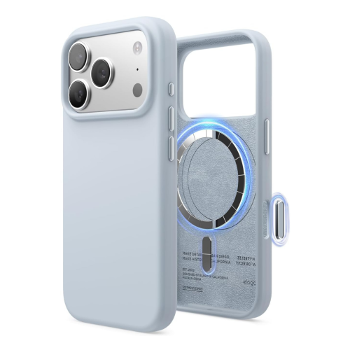Elago Magnetic Silicone Case for iPhone 18 Pro/17 Pro - Light Blue