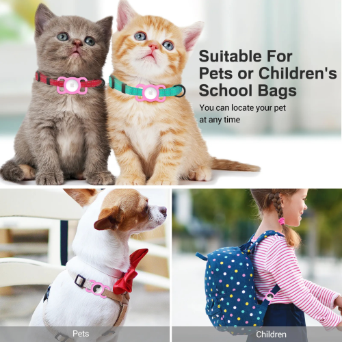 OFKOZ Collar Airtag Holder for pets - Black