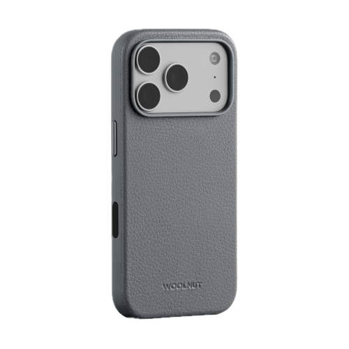 Woolnut Leather Case for iPhone 18 Pro Max/17 Pro Max - Grey