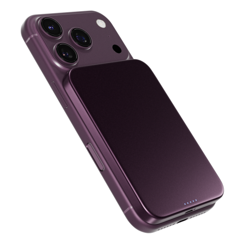C&C Qi2 Aluminium Mag+ Power Bank 5 000 mAh - Dark Purple