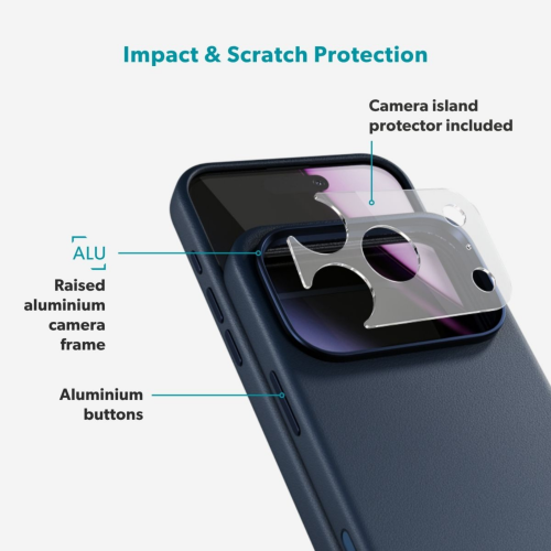 Epico Leather Pro Mag+ Case iPhone 18 Pro/17 Pro - Blue