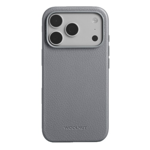Woolnut Leather Case for iPhone 18 Pro/17 Pro - Grey