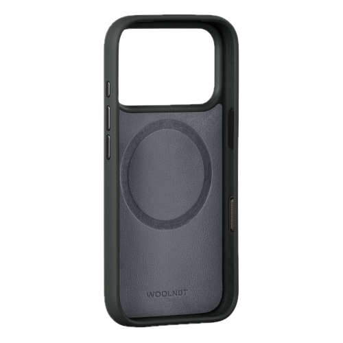 Woolnut Leather Case for iPhone 18 Pro Max/17 Pro Max - Black