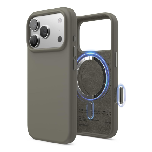 Elago Magnetic Silicone Case for iPhone 18 Pro Max/17 Pro Max - Gray