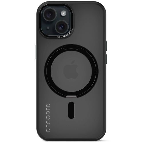 Decoded Recycled Plastic Loop Stand Back Cover for iPhone 15 Plus - Black
