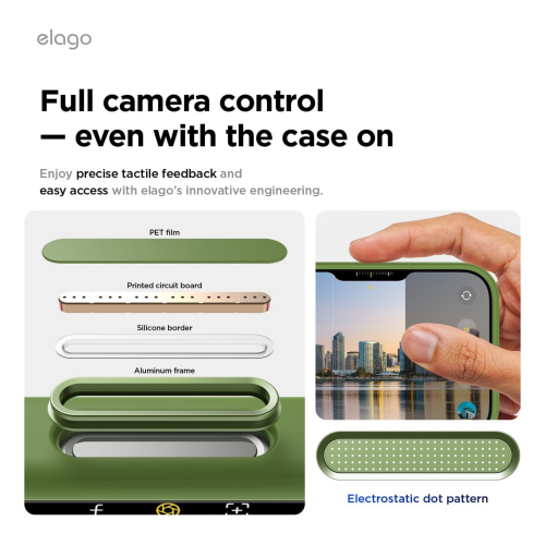 Elago Magnetic Silicone Case for iPhone 18 Pro Max/17 Pro Max - Cedar Green