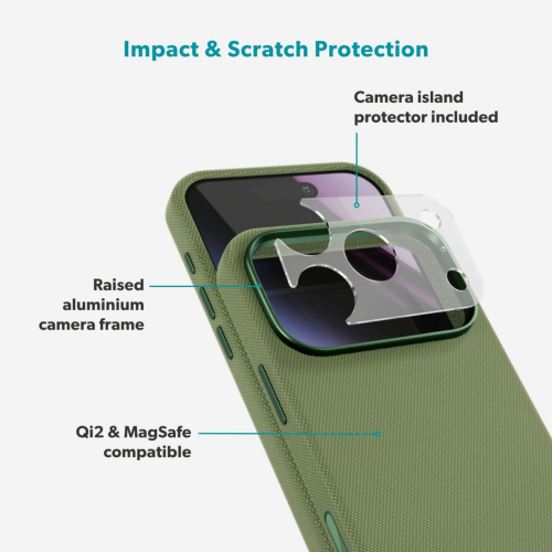 Epico SolidWoven Pro Mag+ Case iPhone 18 Pro/17 Pro - Green