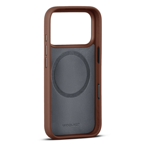 Woolnut Leather Case for iPhone 17 Pro Max - Cognac