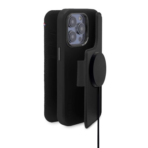 DECODED Leather Detachable Wallet Case w/MagSafe  for iPhone 14 Pro Max - Black