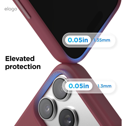 Elago Magnetic Silicone Case for iPhone 18 Pro Max/17 Pro Max - Burgundy