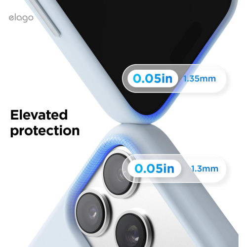 Elago Magnetic Silicone Case for iPhone 18 Pro Max/17 Pro Max - Light Blue