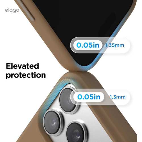 Elago Magnetic Silicone Case for iPhone 18 Pro/17 Pro - Brown