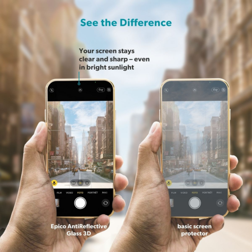 Epico AntiReflective Glass 3D for iPhone 17 Pro