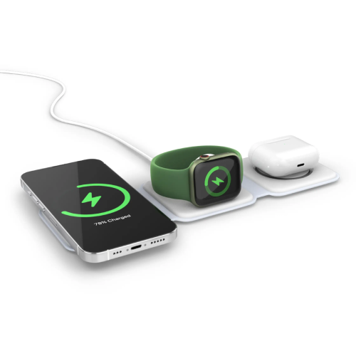 Spello 3in1 Portable Wireless Charger - White