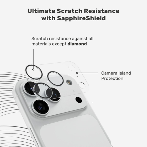 UNUM SapphireShield AntiReflective Lens & Island Protector for iPhone 18 Pro