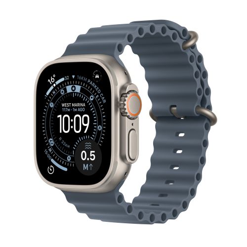 DEMO Apple Watch Ultra 3GPS + Cellular49mmNatural Titanium - Anchor Blue Ocean Band