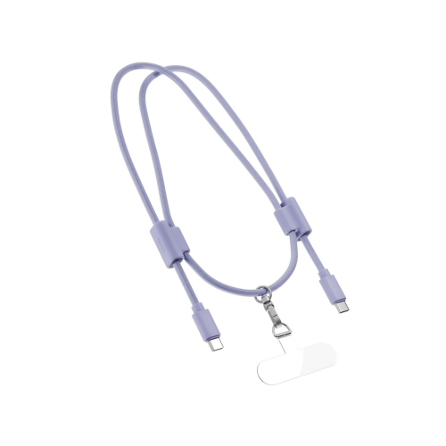 Epico Phone Lanyard With USB-C To USB-C Cable - Purple