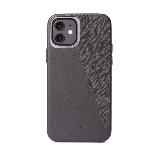 Decoded Dual Leather Backcover iPhone 12 Mini (5.4 inch) Black